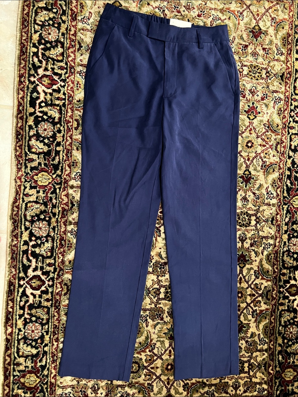 a new day Straight-Leg Pants in Navy Blue Size 4 R Runs Longer 30 Inch Inseam